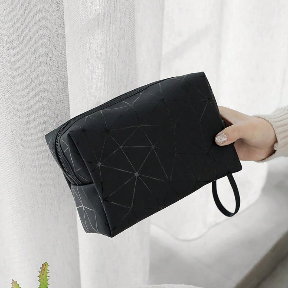 Geometric Luminous Makeup Bag  - Tech Accessories Travel Bag reseña y precio