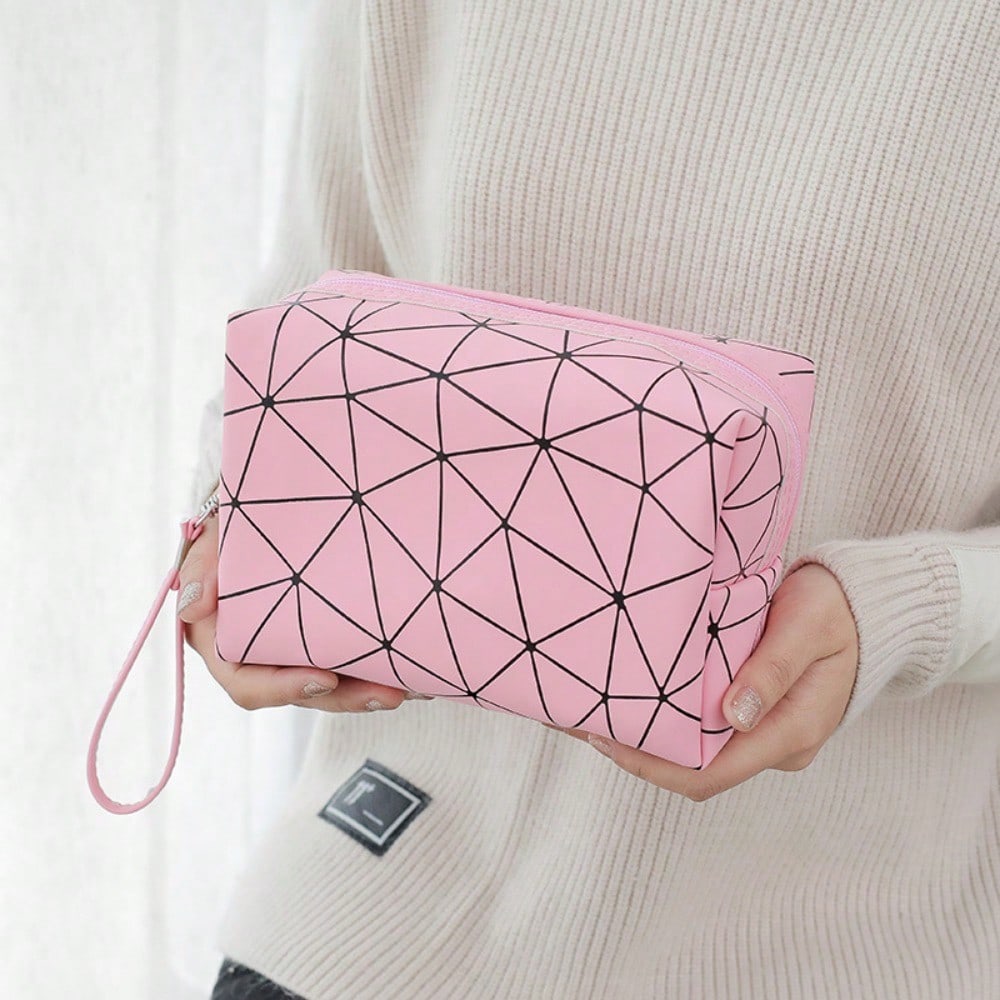 Geometric Luminous Makeup Bag  - Tech Accessories Travel Bag reseña y precio