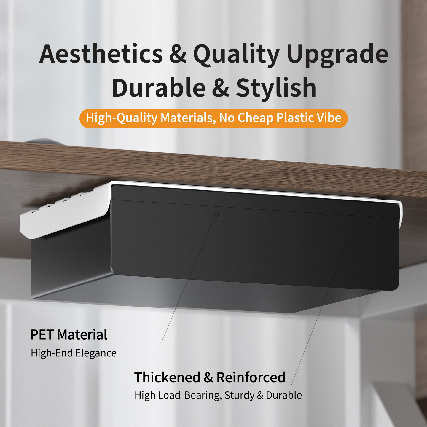 No Drill Multi Size Translucen - Tech Accessories Storage reseña y precio