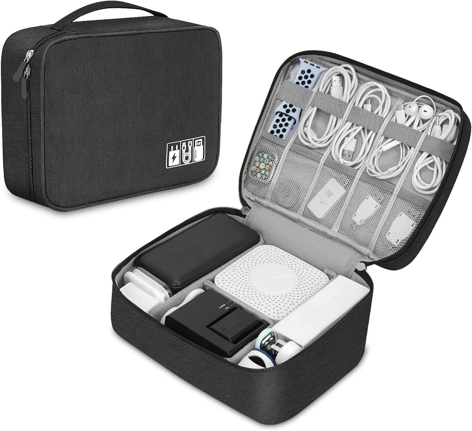 Portable Tech Organizer Case f - Tech Accessories Storage reseña y precio