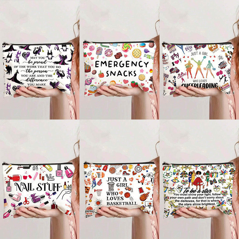 1 PC Women Printed Canvas Make - Tech Accessories Travel Bag reseña y precio