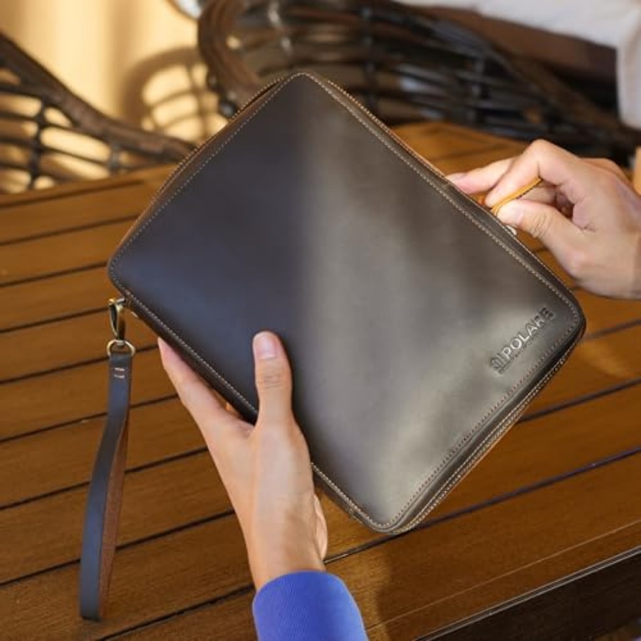 Polare Full Grain Leather Trav - Tech Accessories Travel Bag reseña y precio