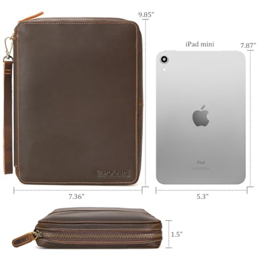 Polare Full Grain Leather Trav - Tech Accessories Travel Bag reseña y precio