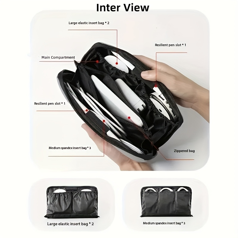 Portable Multi-Compartment Tec - Tech Accessories Storage reseña y precio