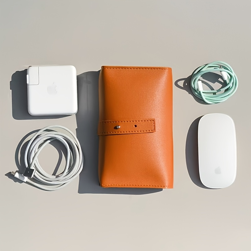 PU Leather Multi-Compartment O - Tech Accessories Storage reseña y precio