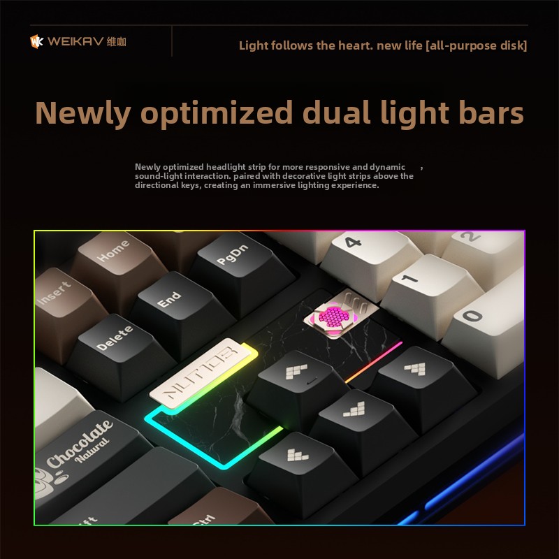 WEIKAV NUT108 Mechanical Keybo - Tech Gaming Accessories reseña y precio