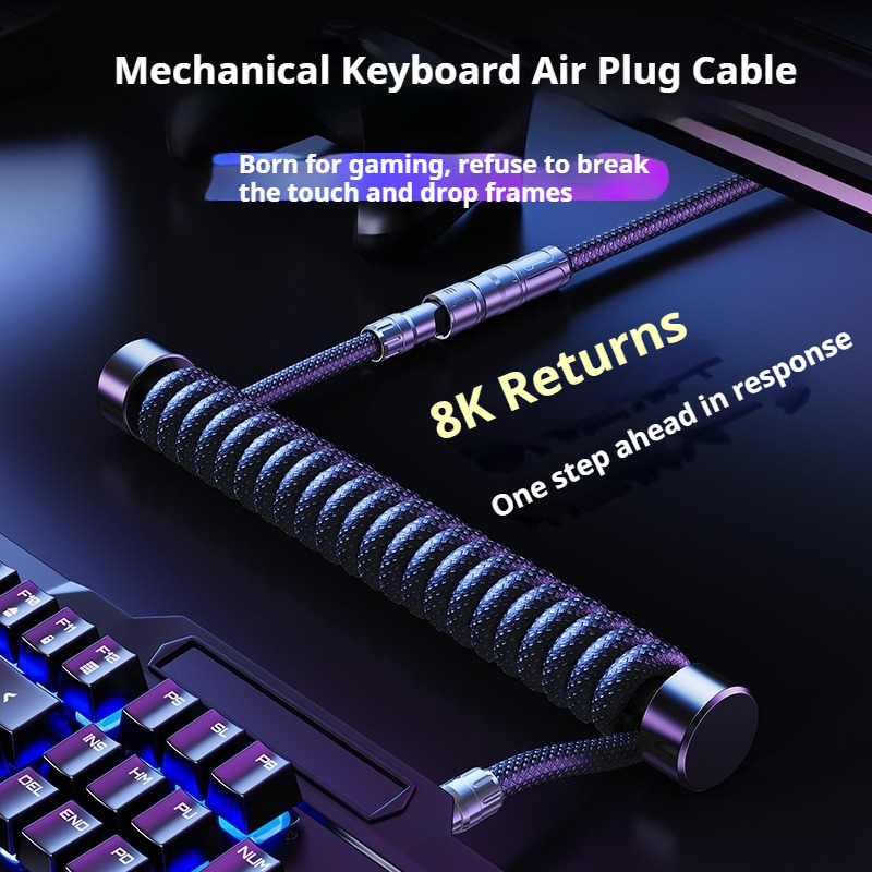 Eary 1.2m Coiled Keyboard Cabl - Tech Gaming Accessories reseña y precio