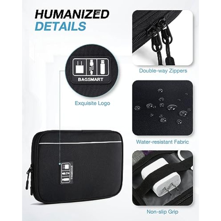 Large Electronics Travel Organ - Tech Accessories Travel Bag reseña y precio