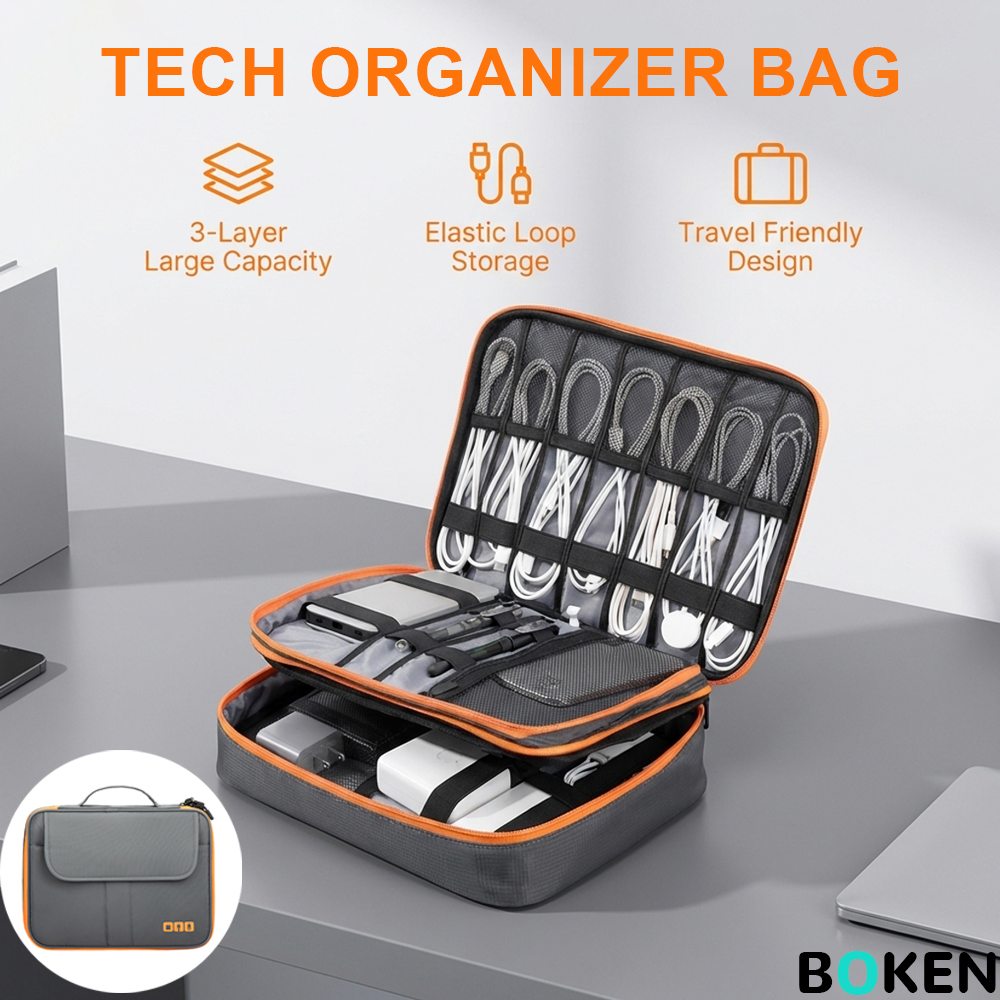 Large Capacity Tech Organizer  - Tech Accessories Travel Bag reseña y precio