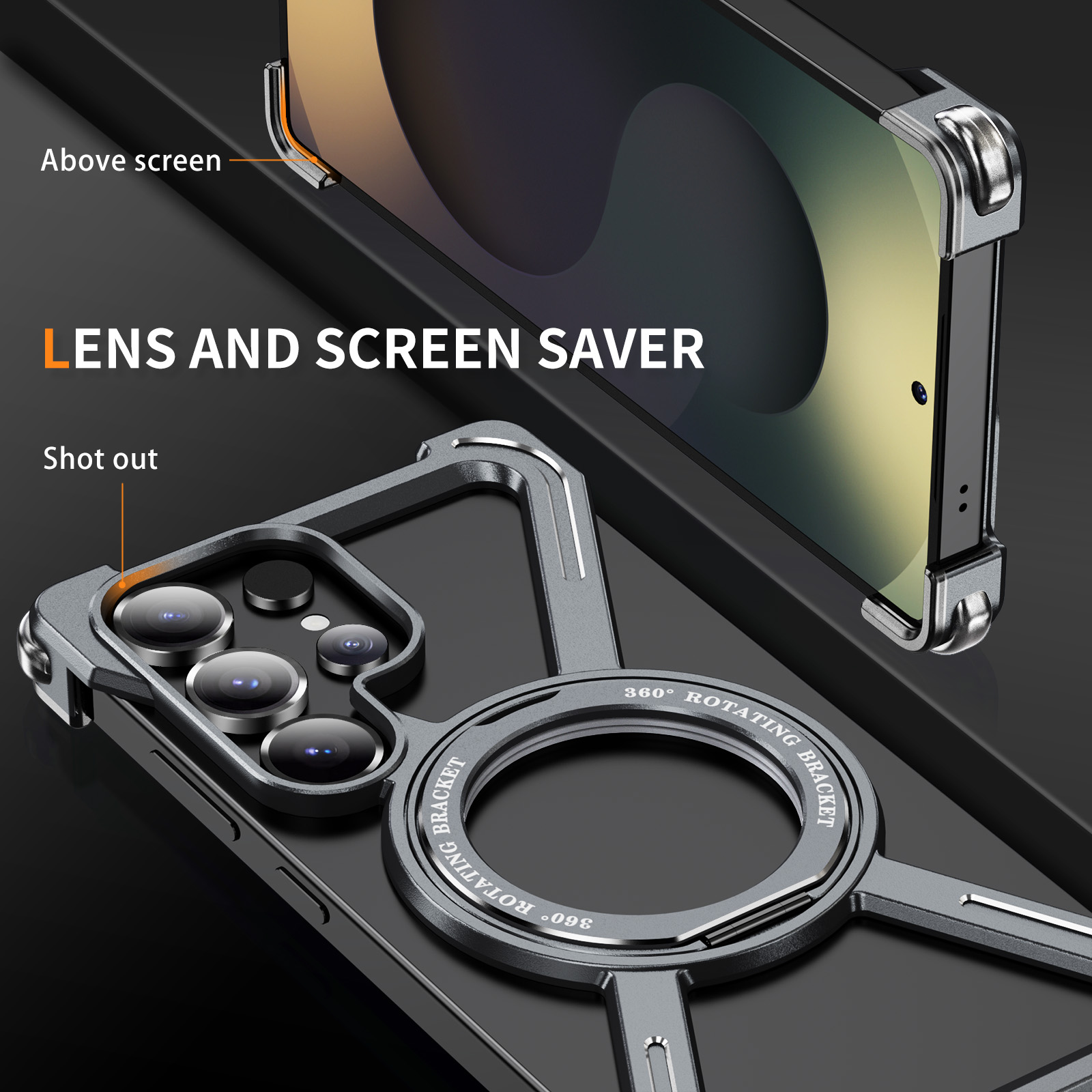 Magnetic Rotating Bracket Anti - Phone Stand Aluminum reseña y precio