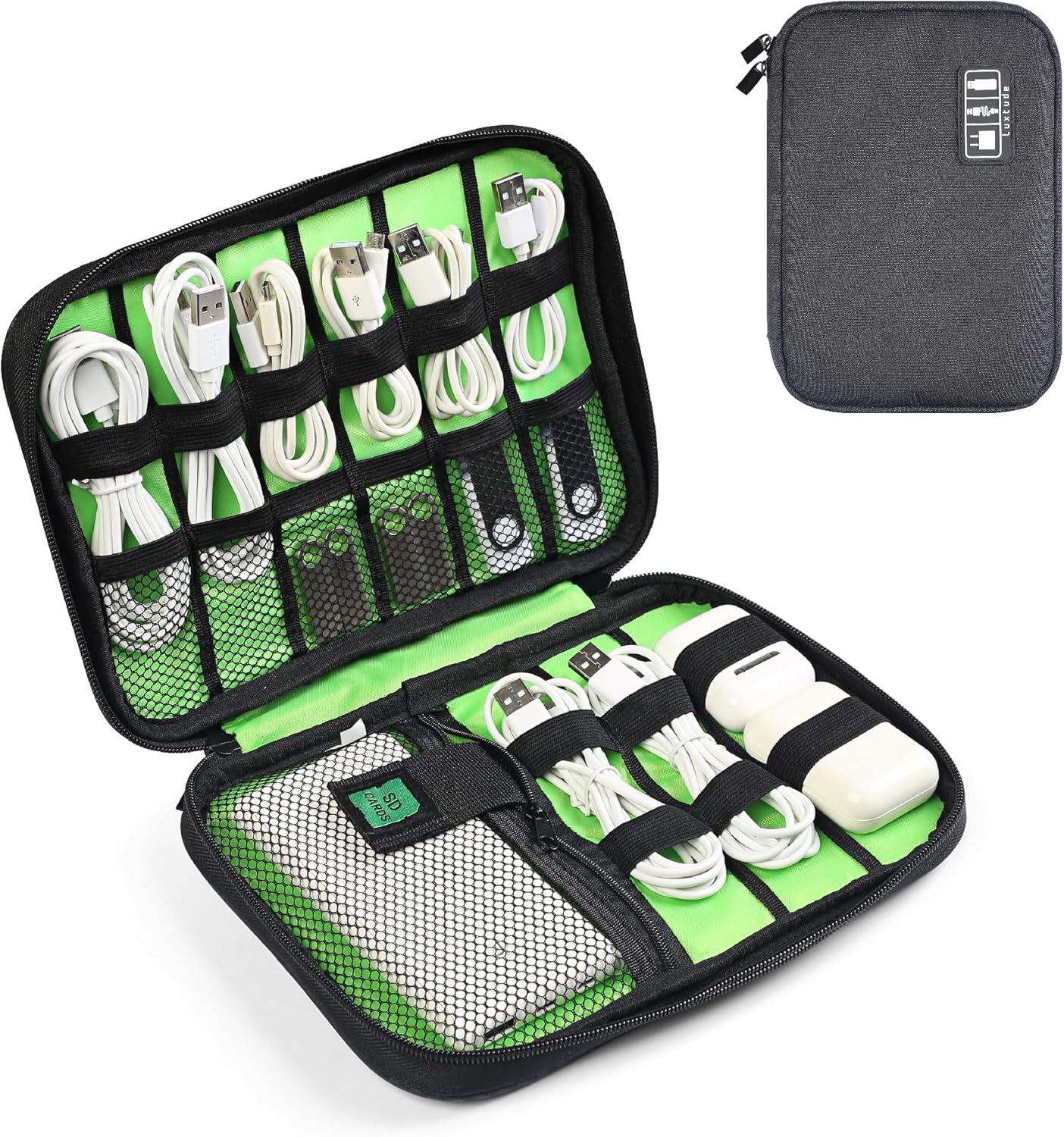 Travel Cable Organizer Bag, Fl - Tech Accessories Travel Bag reseña y precio