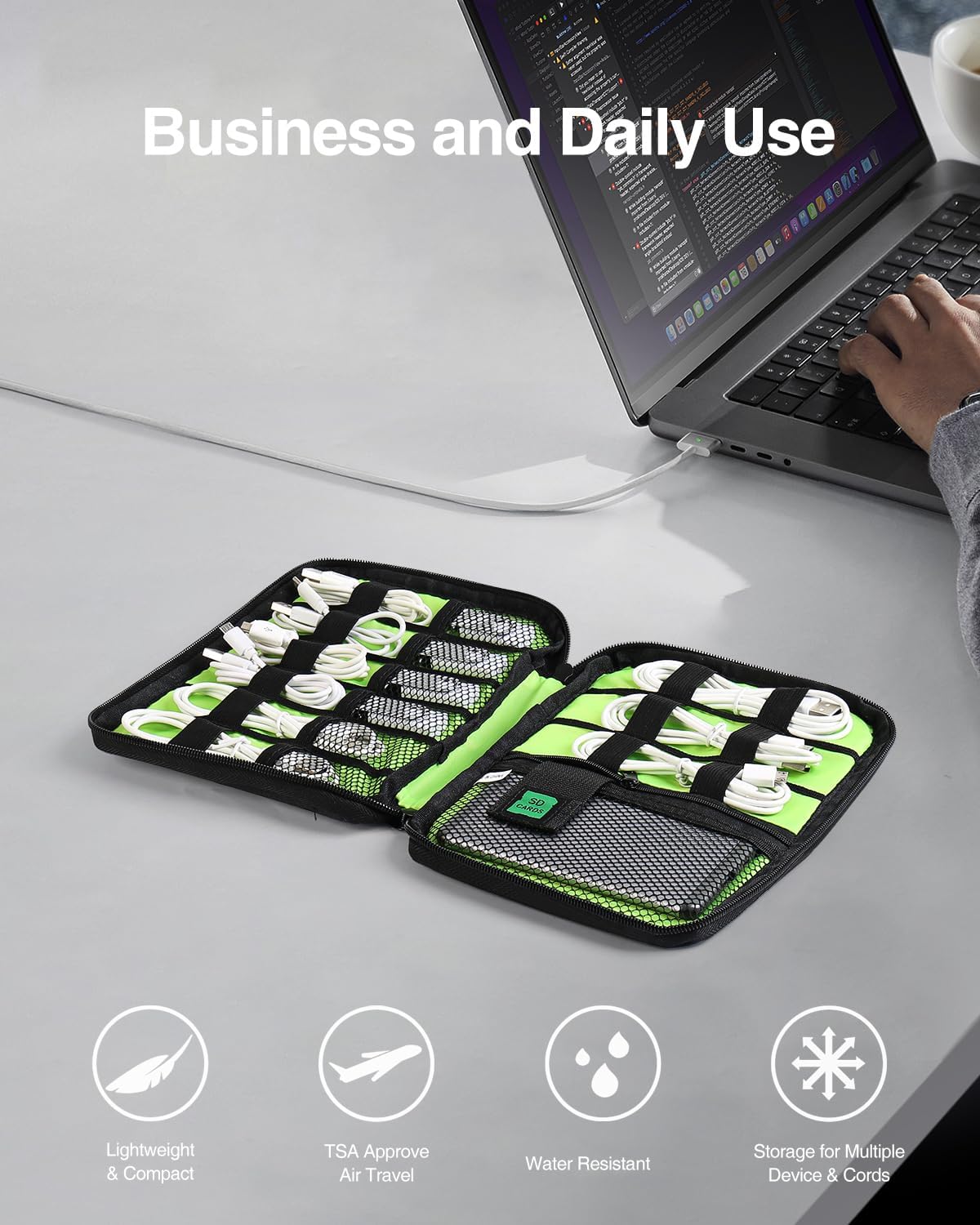 Travel Cable Organizer Bag, Fl - Tech Accessories Travel Bag reseña y precio