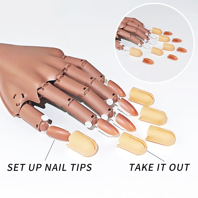 Nail Fake Practice Hand Movabl - Tech Accessories Store reseña y precio