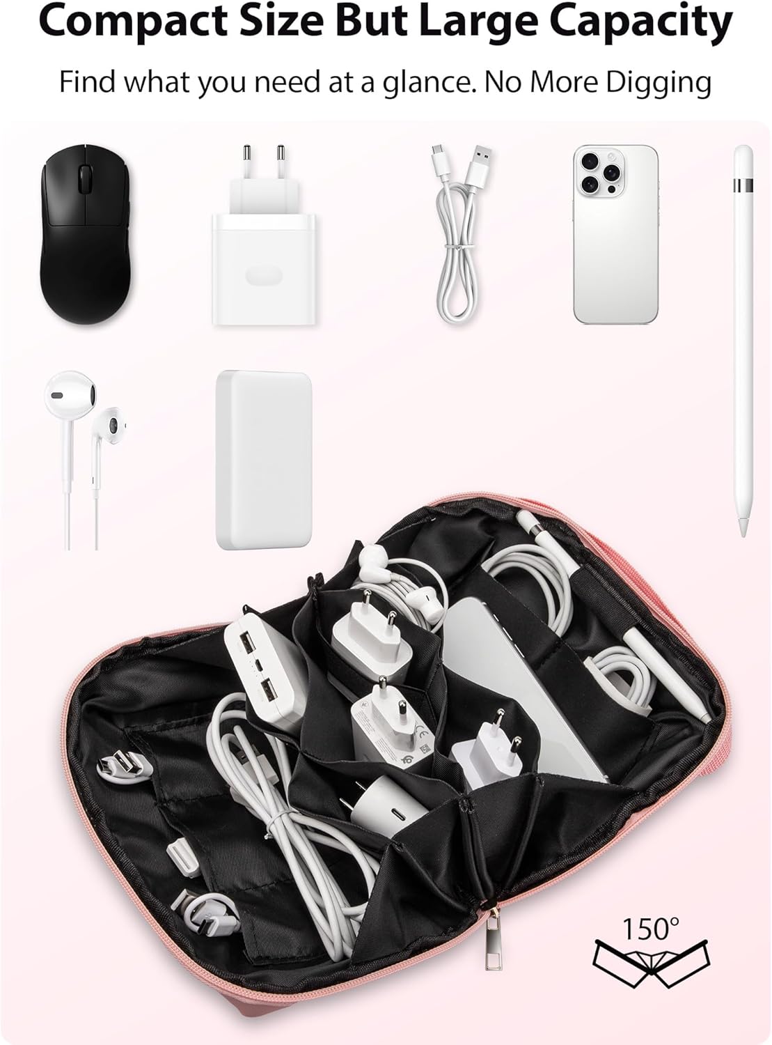 Large Capacity Backpack Organi - Tech Accessories Travel Bag reseña y precio