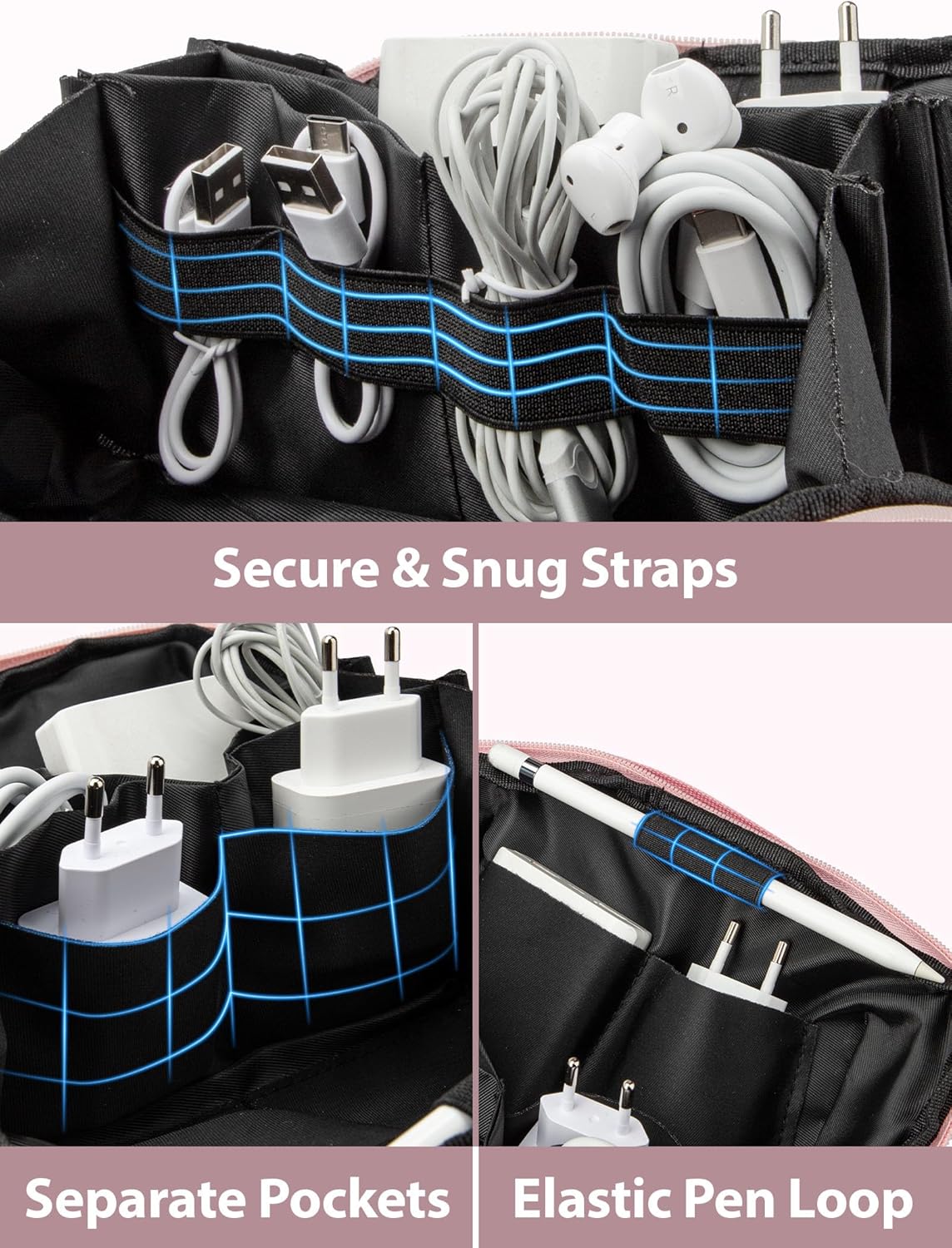 Large Capacity Backpack Organi - Tech Accessories Travel Bag reseña y precio