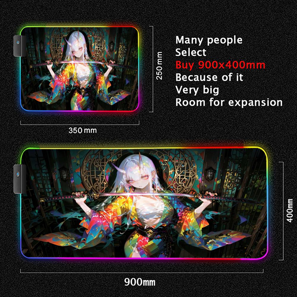 Japan Samurai Girl Mouse Pad L - Tech Desktop Accessories reseña y precio
