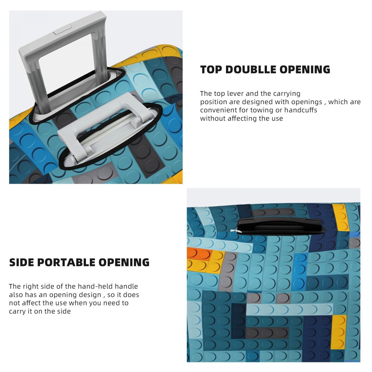 Blue Tech Pixel Building Block - Tech Accessories Business reseña y precio